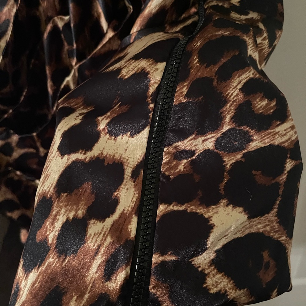 Snap Plus Size Womens zipper sides animal print cold shoulder dress size 16W pre - Picture 2 of 14